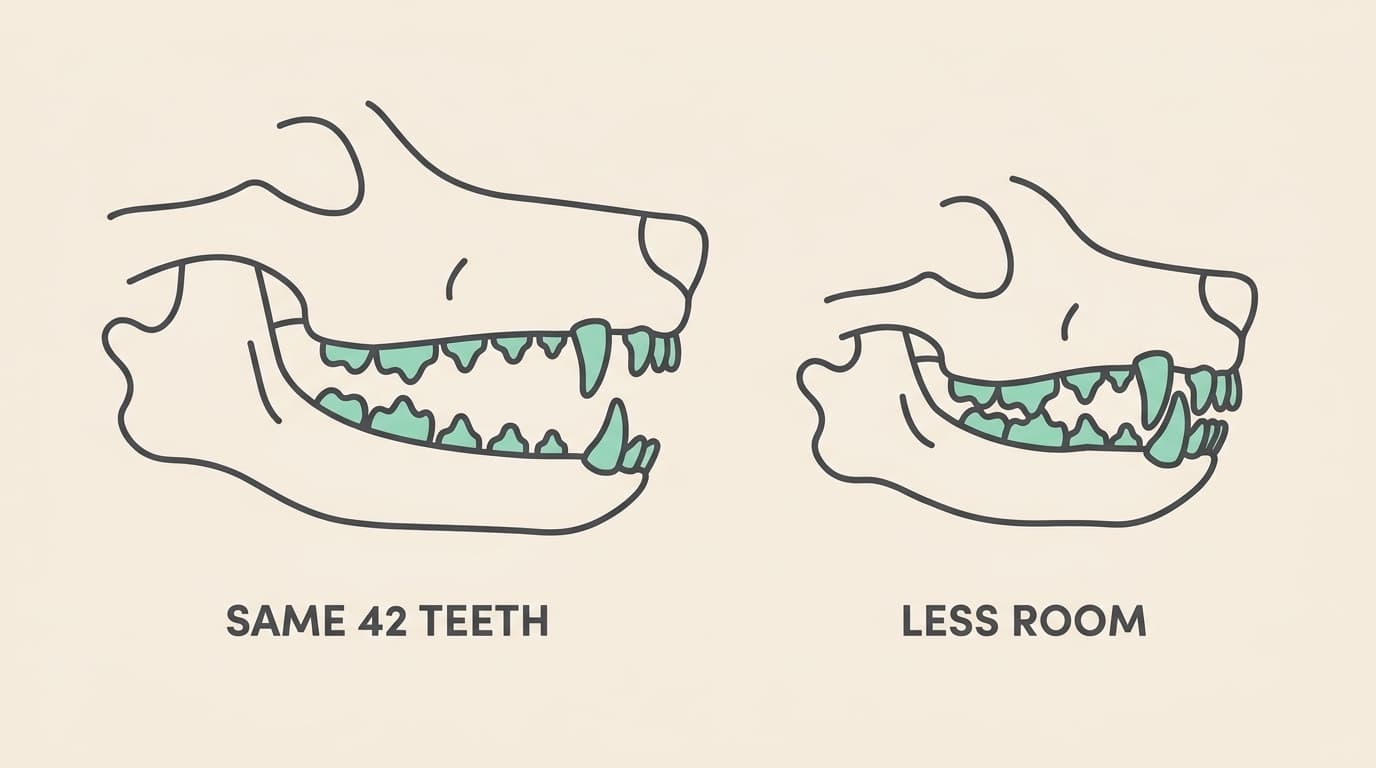 Crowded mouths: small and flat-faced breeds