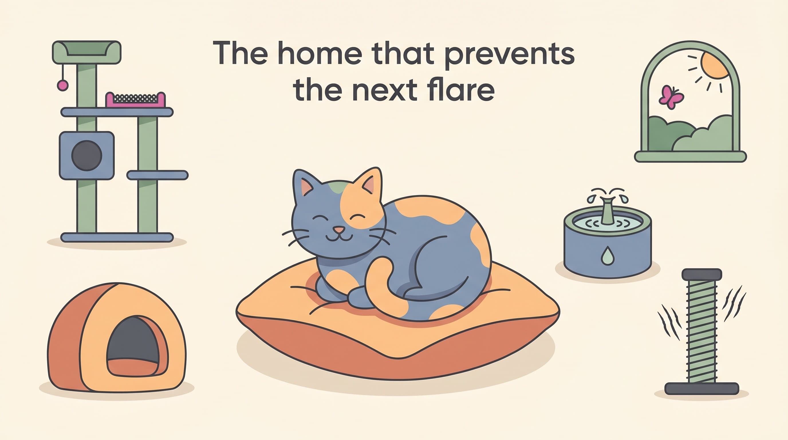 Stress, FIC and the indoor cat: the enrichment that prevents relapse