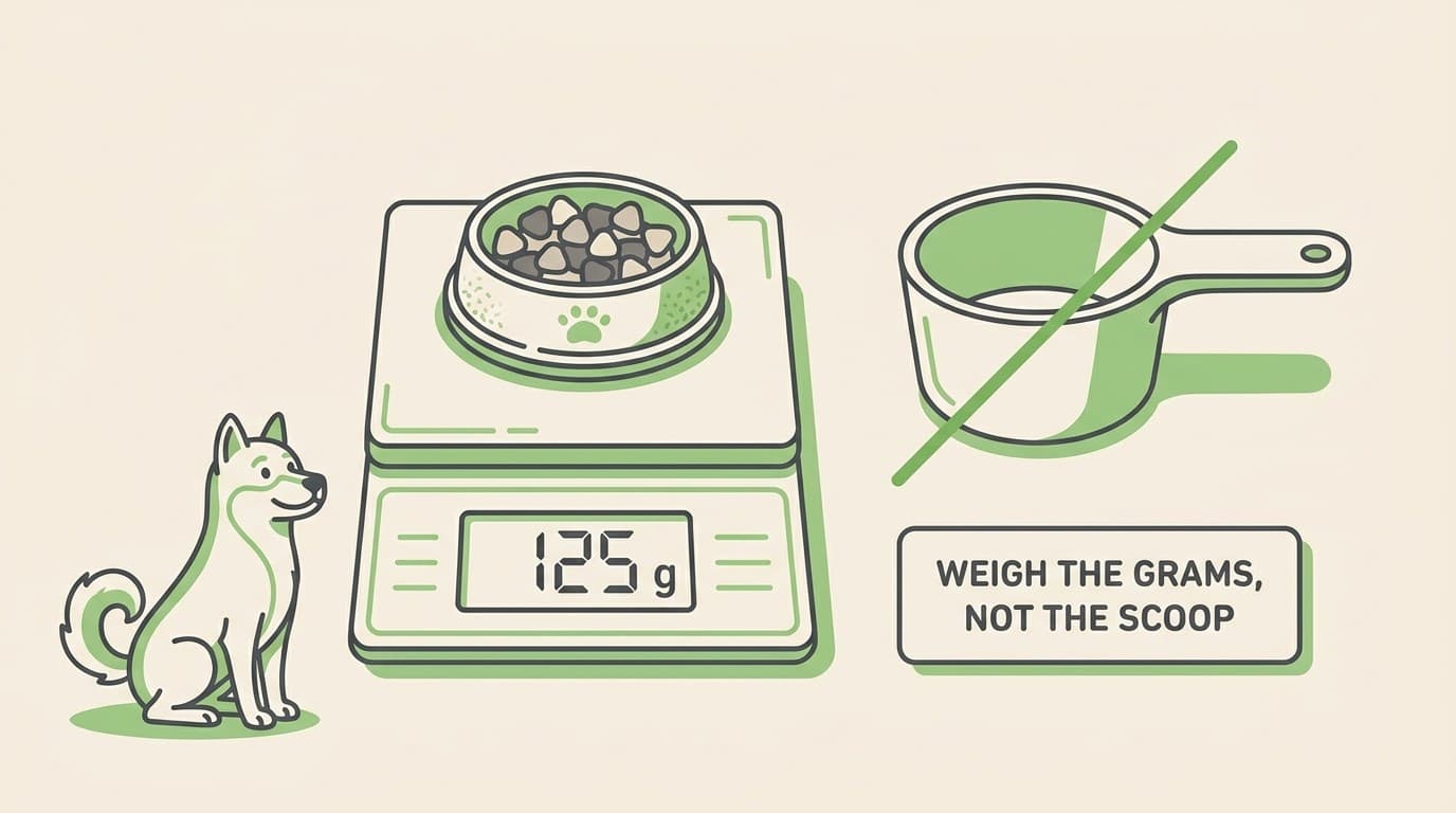 Measure, don't scoop: getting portions right in grams