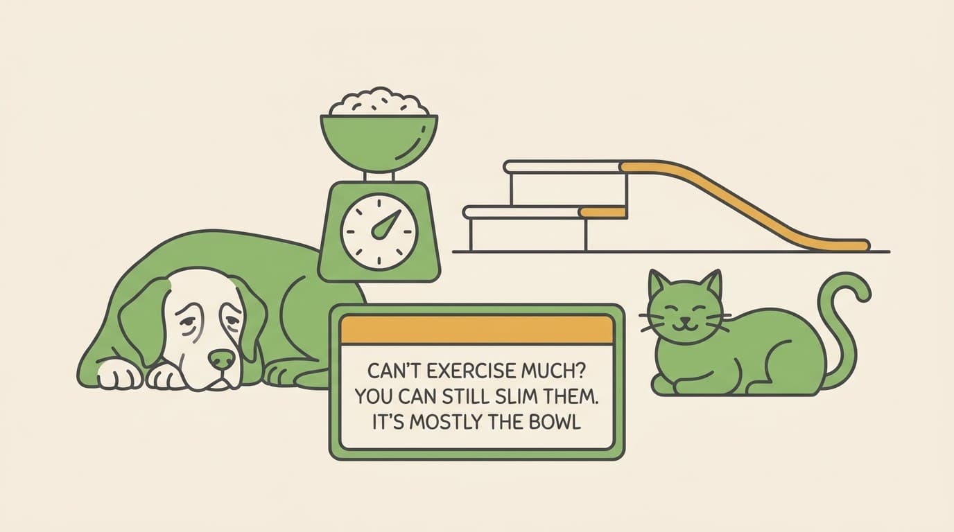 Slimming when exercise is limited: arthritis, heart or age