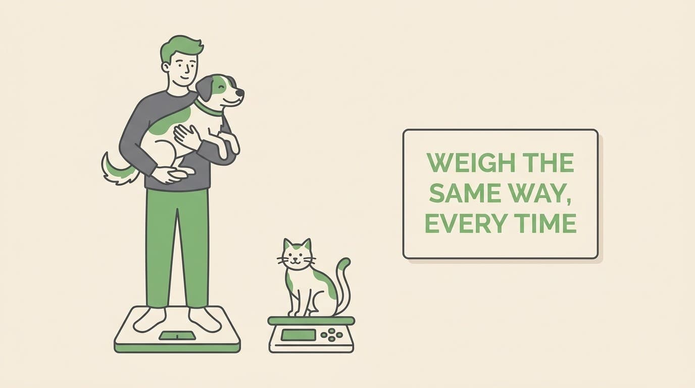 Weighing your pet at home: scales, tricks and how often