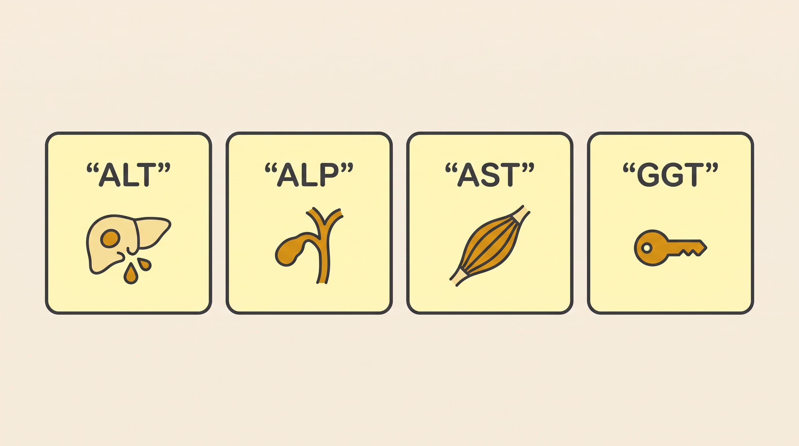ALT, ALP, AST and GGT in Plain English