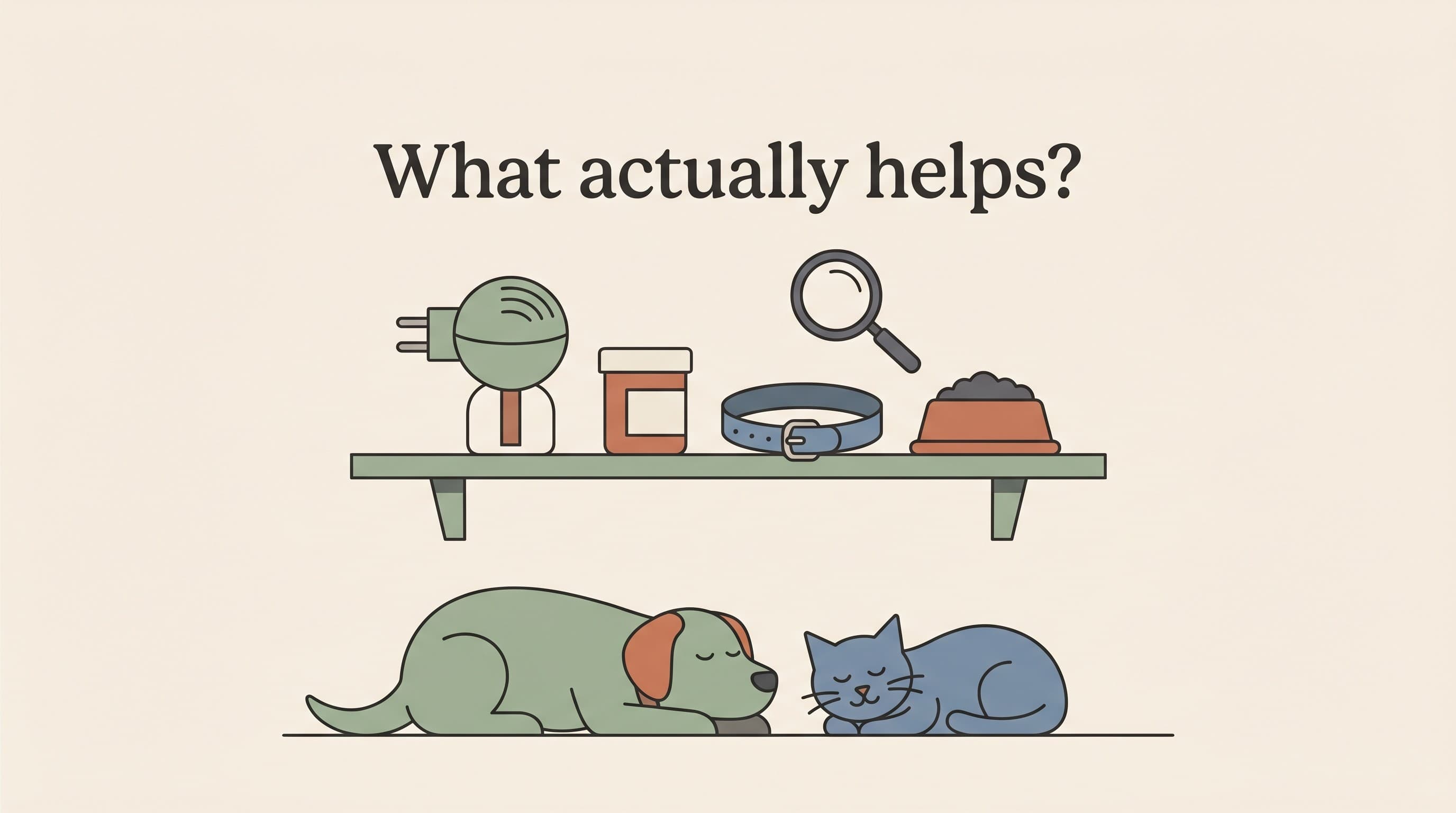 Calming aids, pheromones and supplements: what the evidence really says