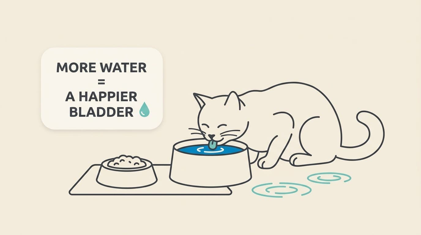 Water, Diet and Your Cat's Bladder: Increasing Intake and When a Urinary Diet Helps