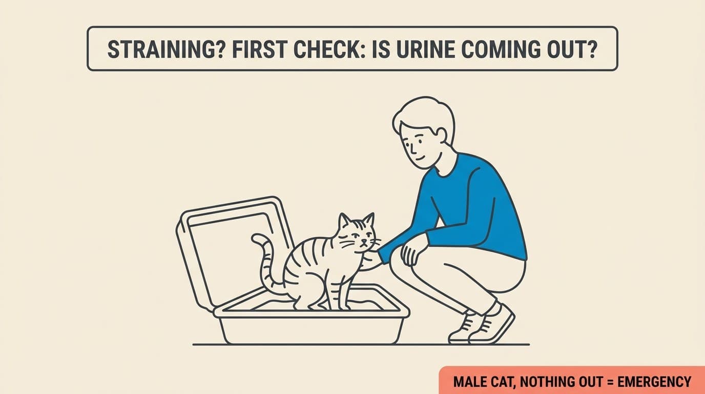 My Cat Is Straining in the Litter Tray: What's Going On, and What to Do