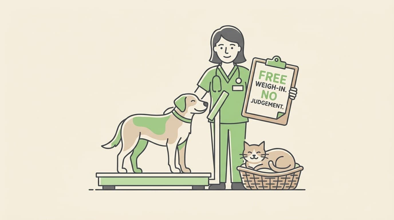 Doing it with your vet: weight clinics and weigh-in check-ins