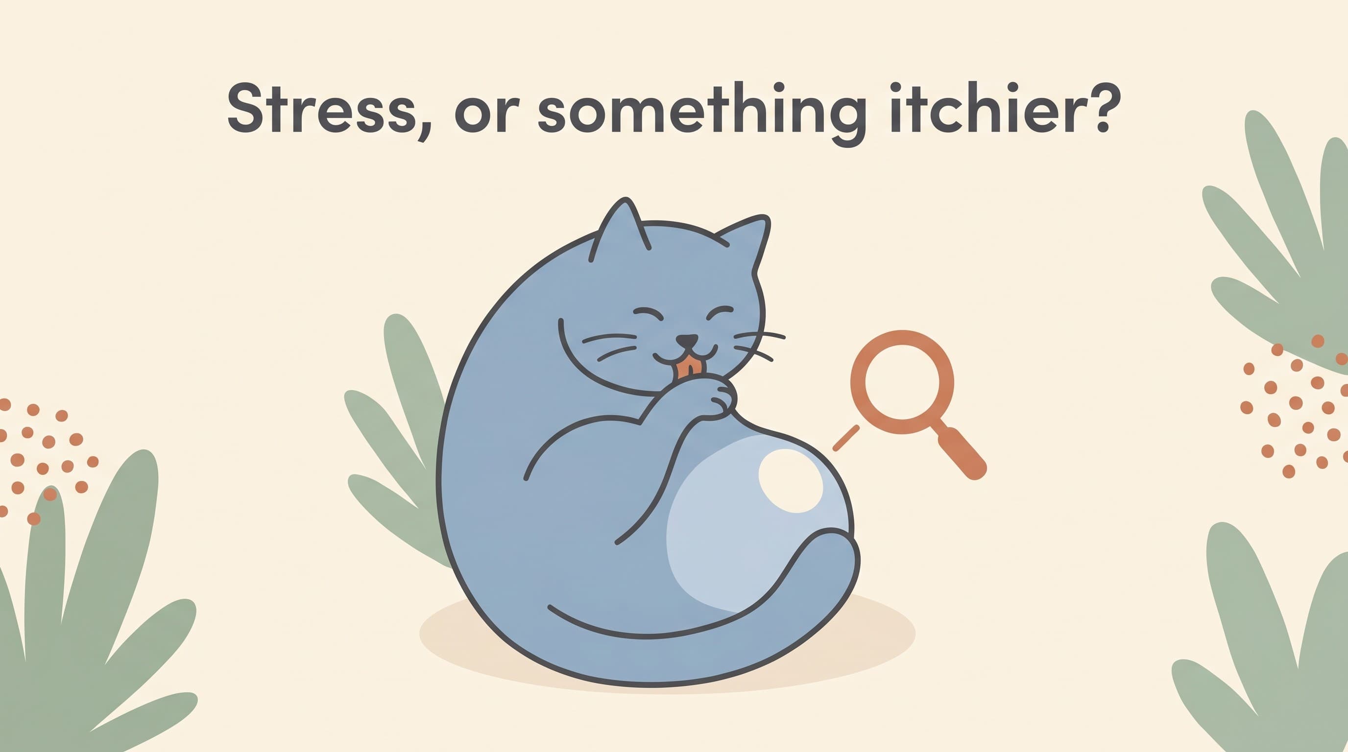 Feline overgrooming: psychogenic alopecia, or something itchier?
