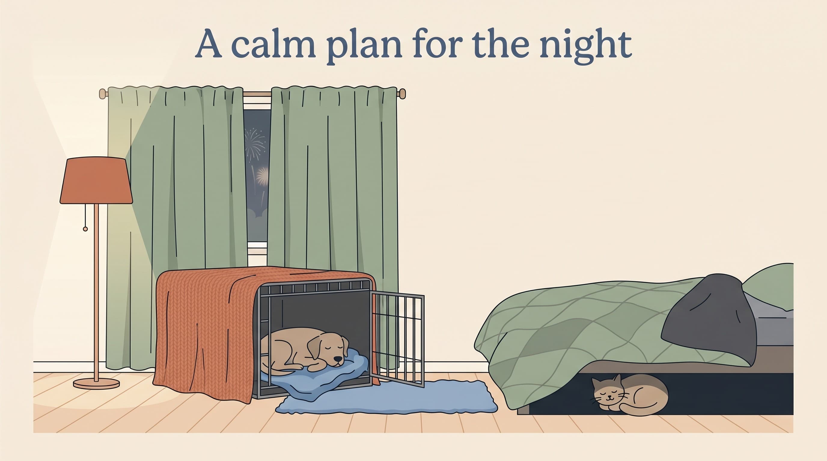 Your firework night plan: the safe den, the routine, the do’s and don’ts