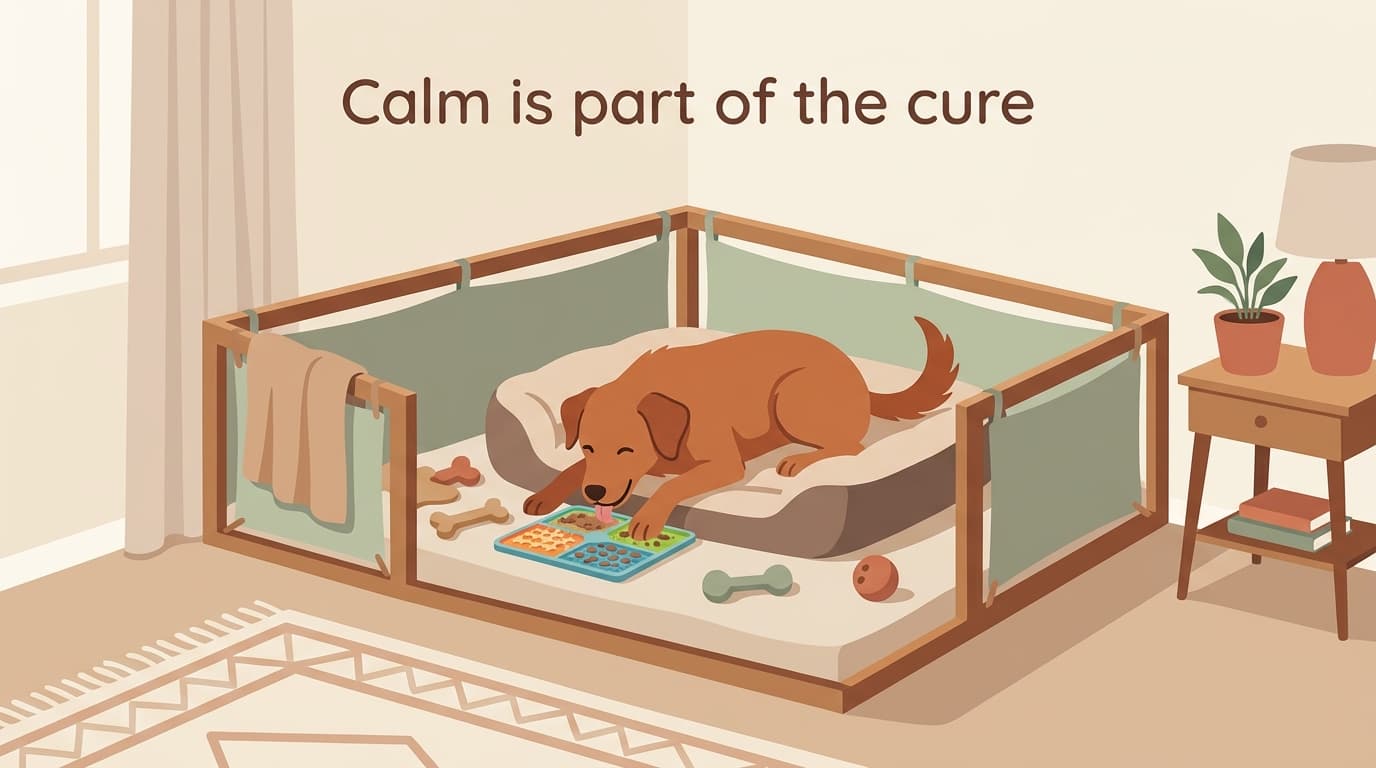 Keeping a Confined Dog Calm and Content
