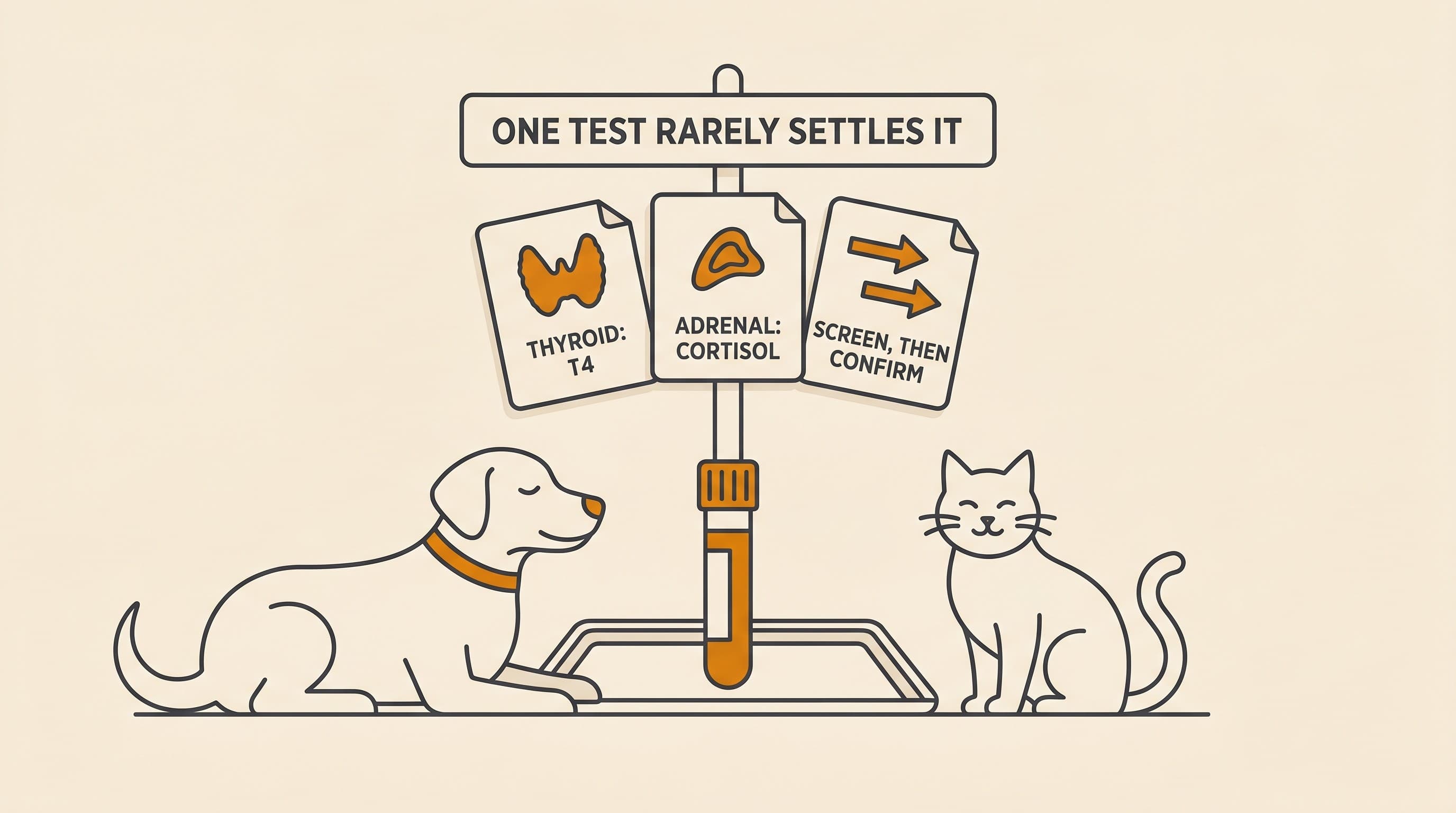 The hormone blood tests, explained (T4, ACTH stim, LDDST, basal cortisol)