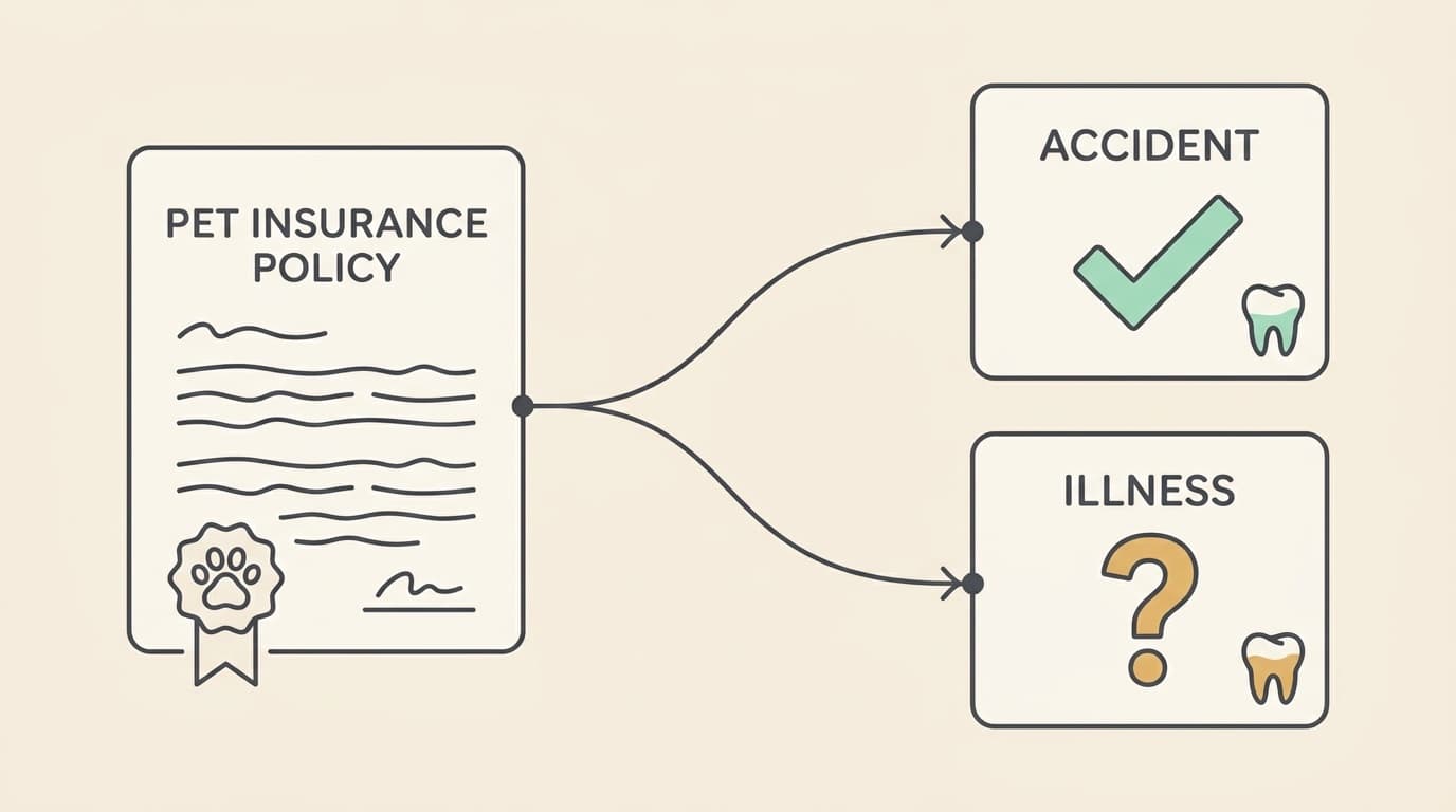 Does pet insurance cover dental? Accident vs illness, decoded