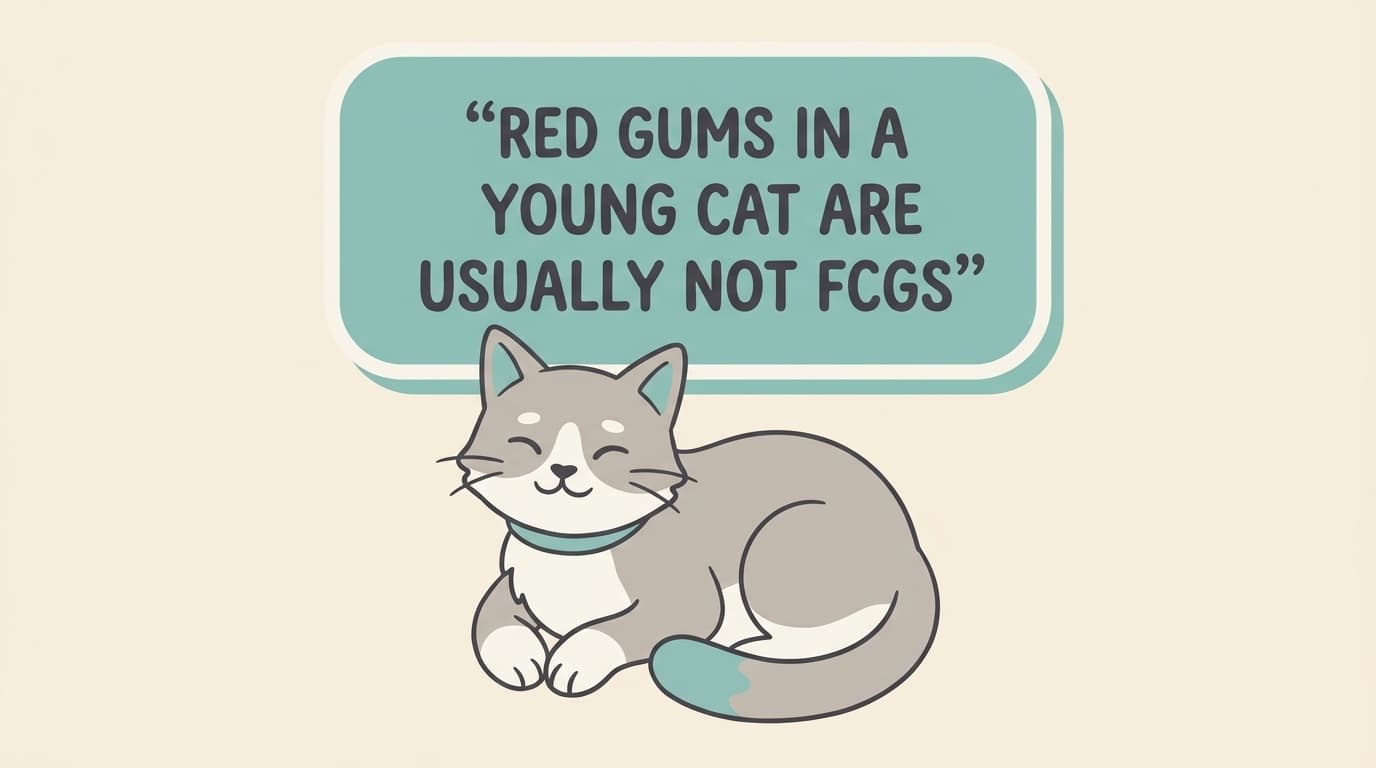 Sore gums in a young cat: juvenile gingivitis and early FCGS