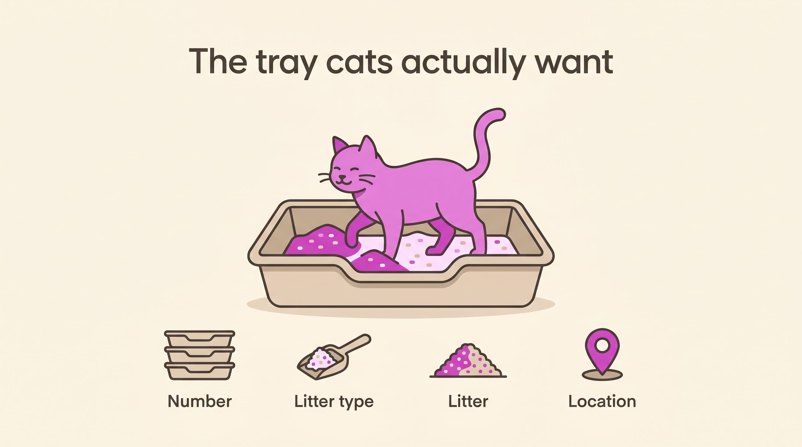 The litter-tray audit: number, type, litter and location cats actually want