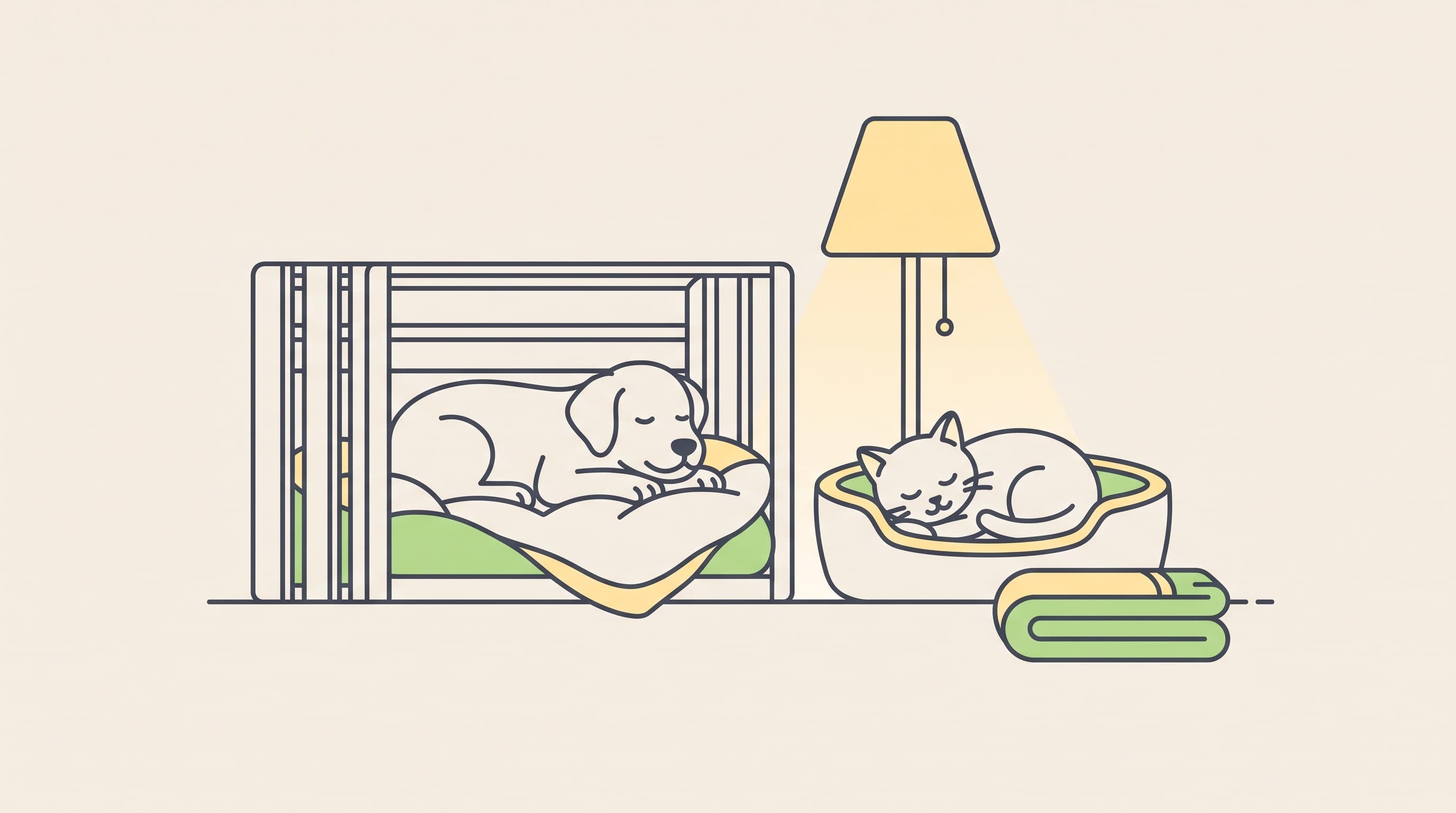 Sleep, crates and settling in