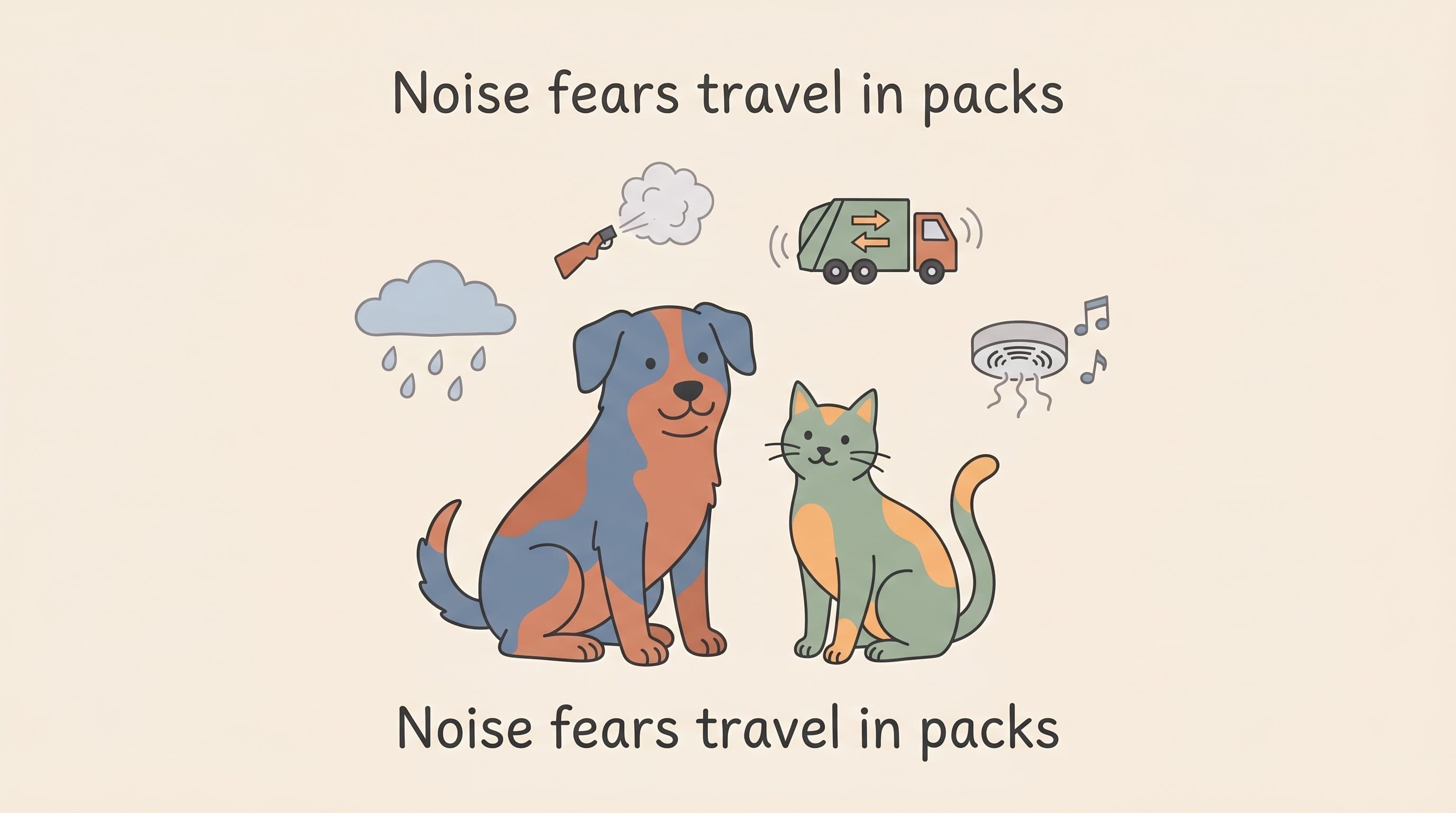 Thunderstorms, gunshots and the generally noise-sensitive pet
