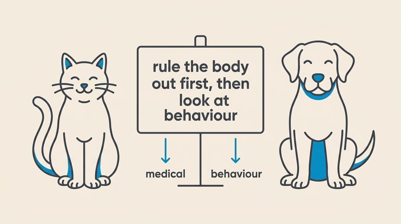 Weeing in the House: Telling a Medical Problem from Marking and Behaviour