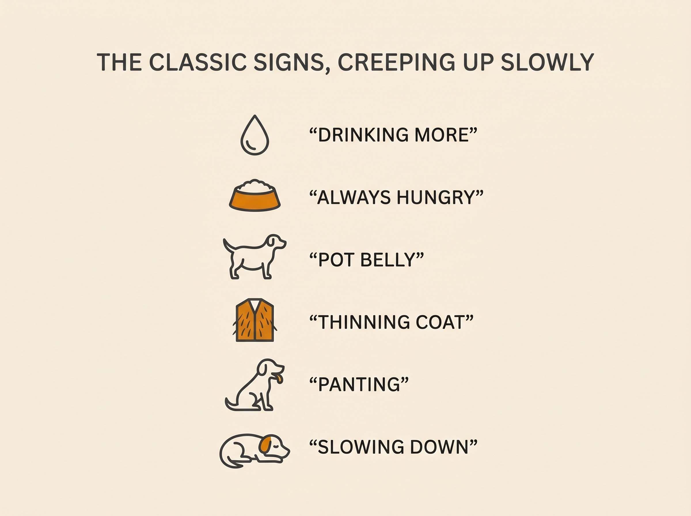 The classic Cushing's signs that creep up slowly