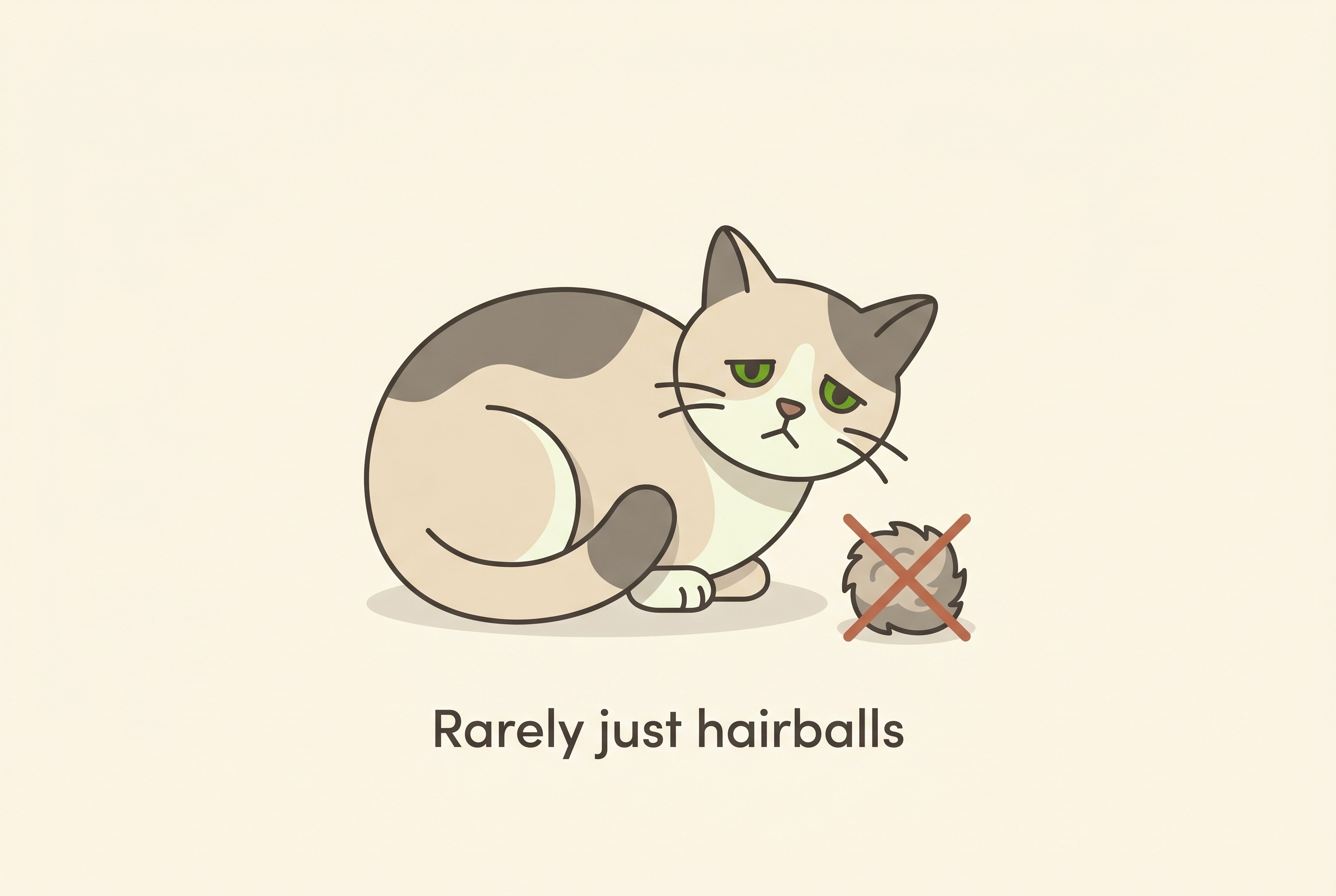 Frequent vomiting in a cat usually signals an underlying problem, not a quirk