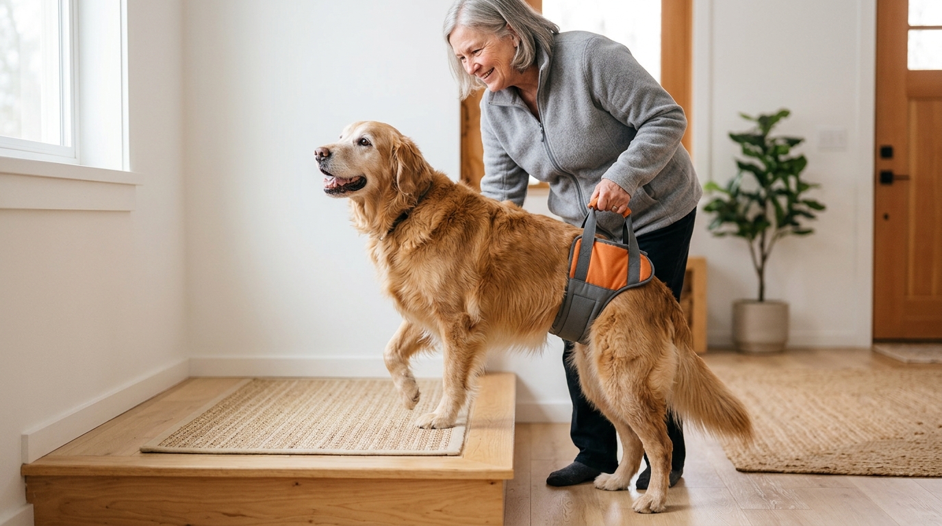 Mobility Aids and Equipment: Harnesses, Slings, Ramps, Grips and Carts
