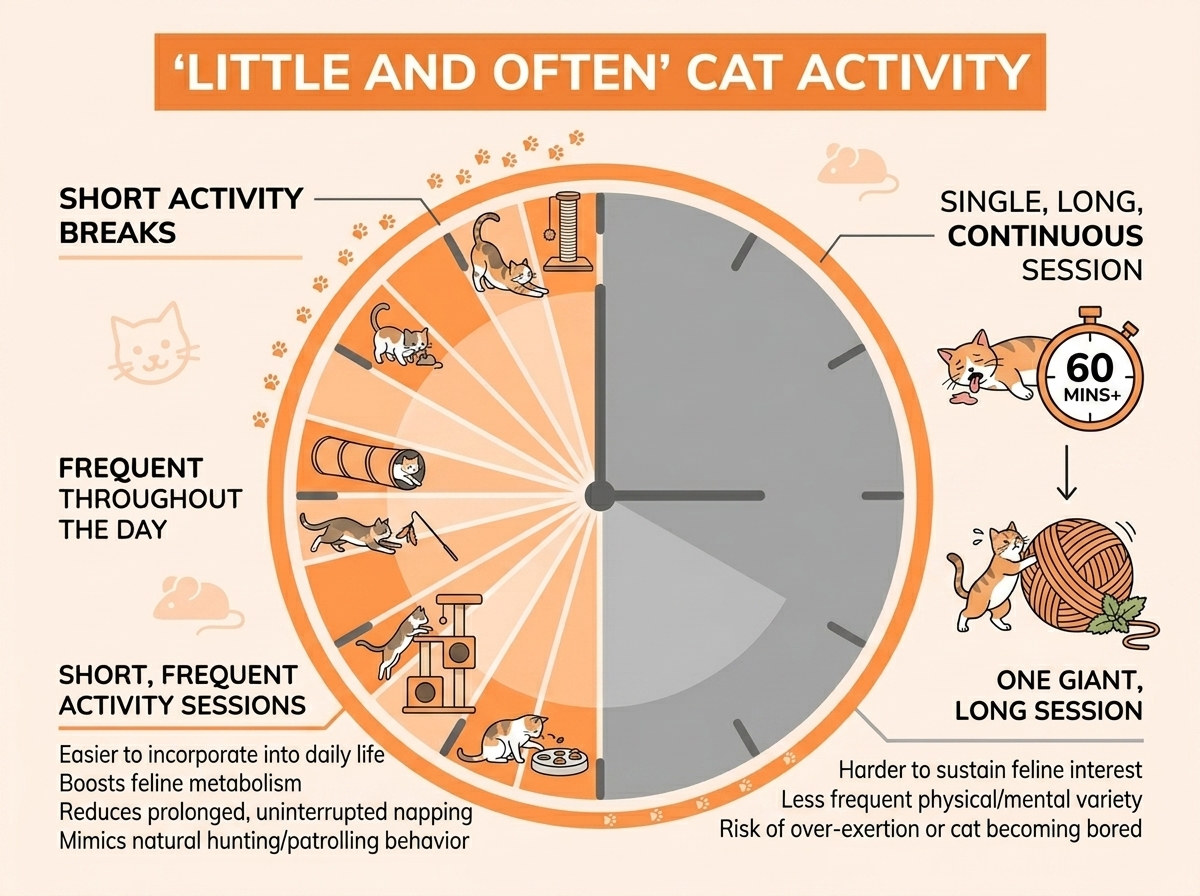Little-and-often gentle activity through the day beats one demanding session