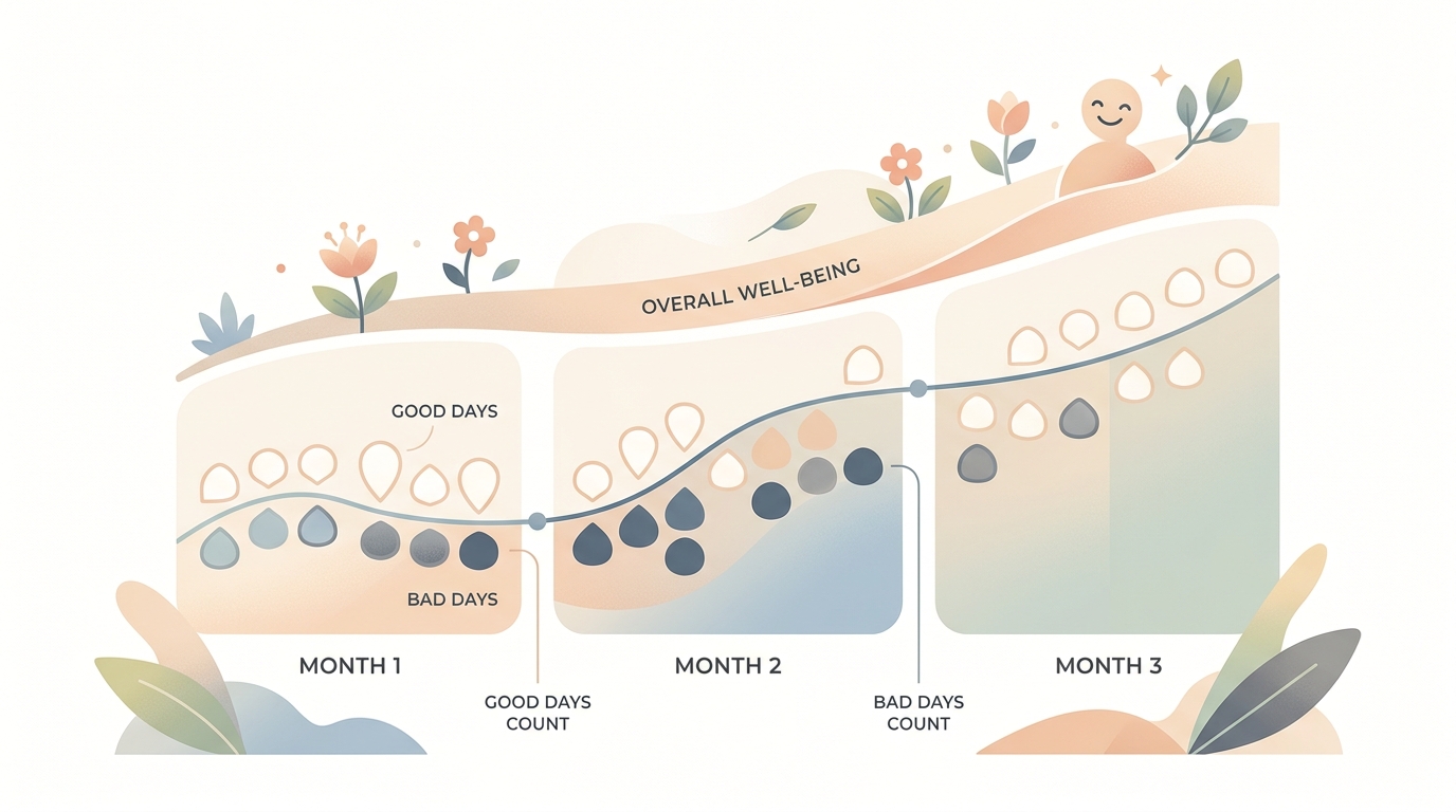 A gentle 'more good days than bad' way of tracking quality of life over time