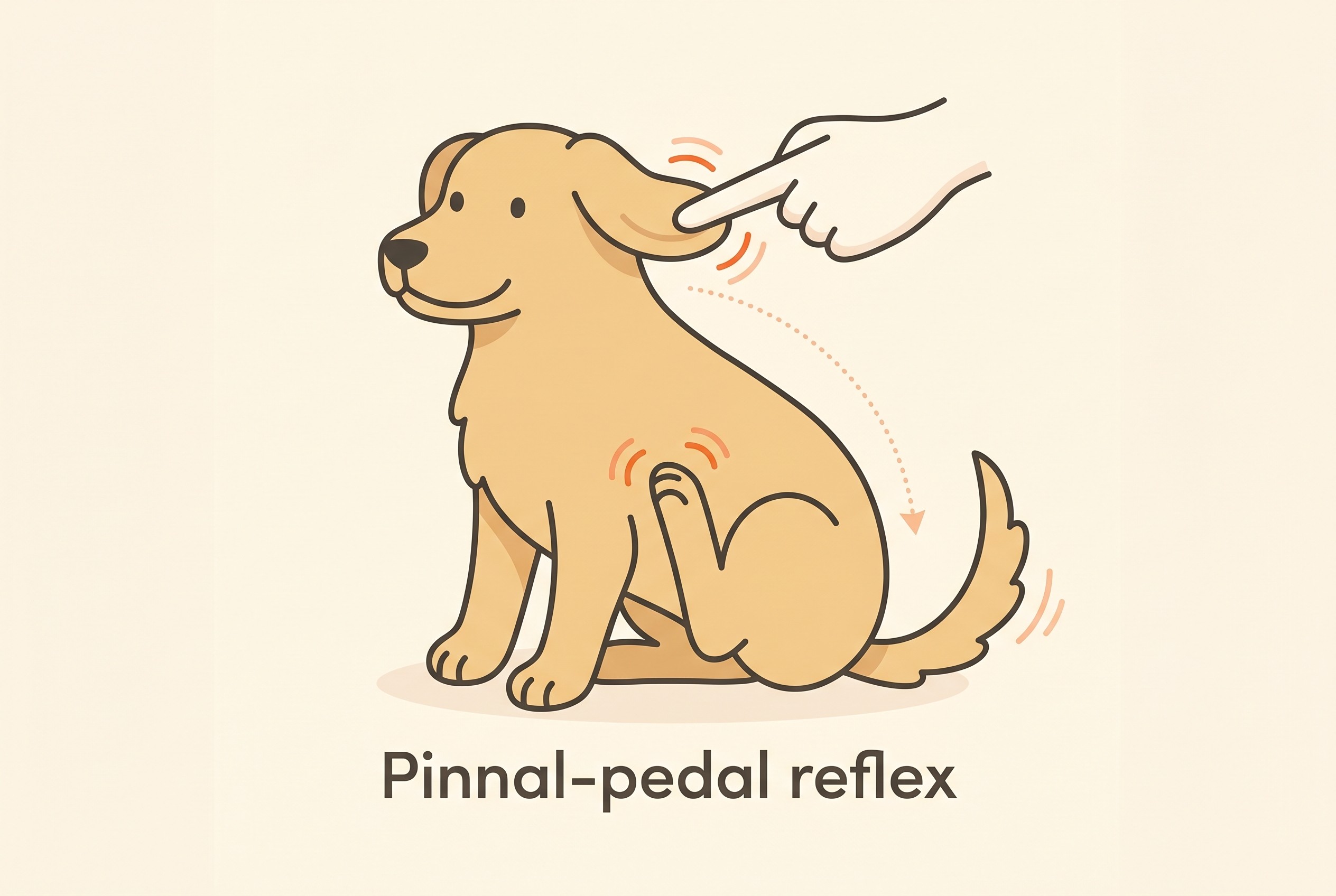 The pinnal-pedal reflex: rubbing the ear margin triggers a same-side hind-leg scratch