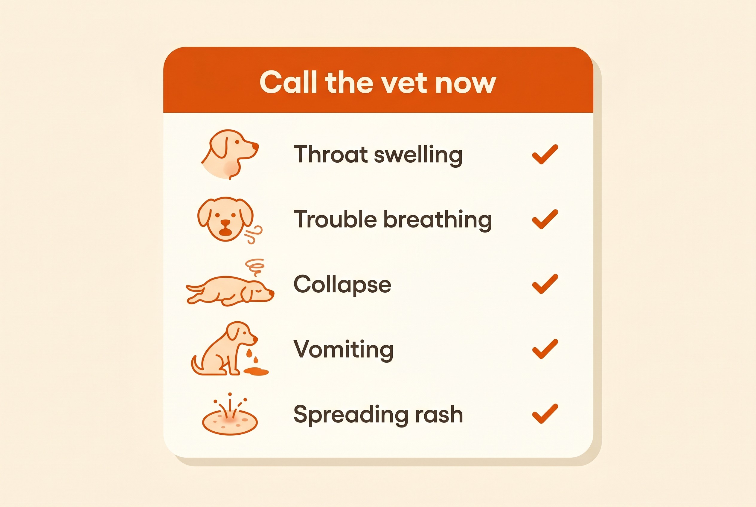 A quick checklist of skin emergency red flags that mean call the vet now