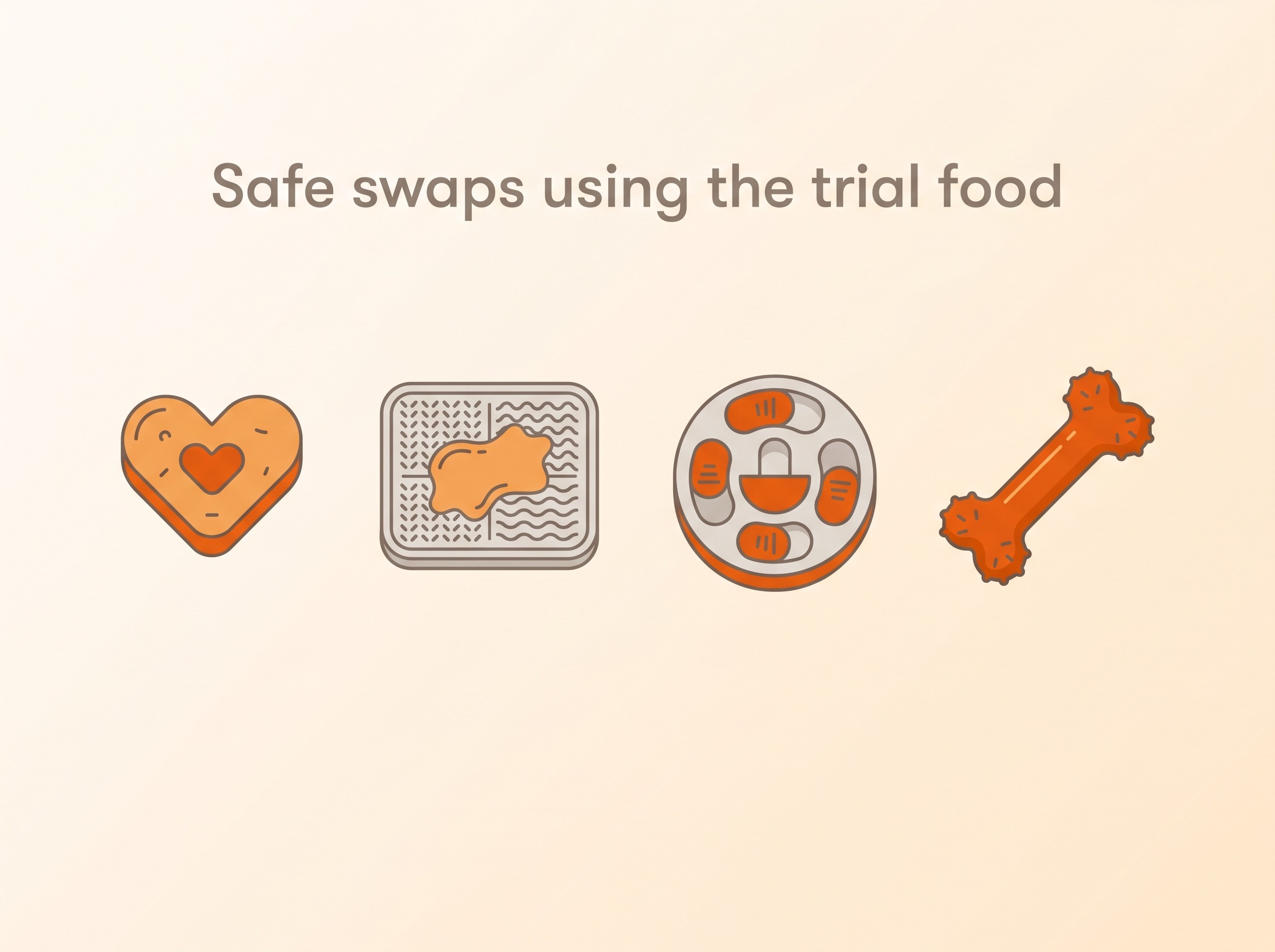 Safe swaps using the trial food