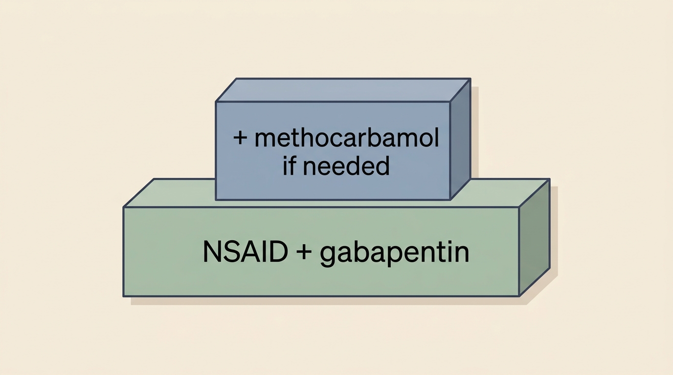 A simple ladder of the first-line IVDD medicines